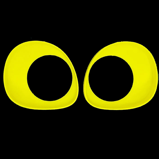 Yellow Fursuit Eyes 3D Printed Furry Toony Eye Blanks for Fursuits and Costume